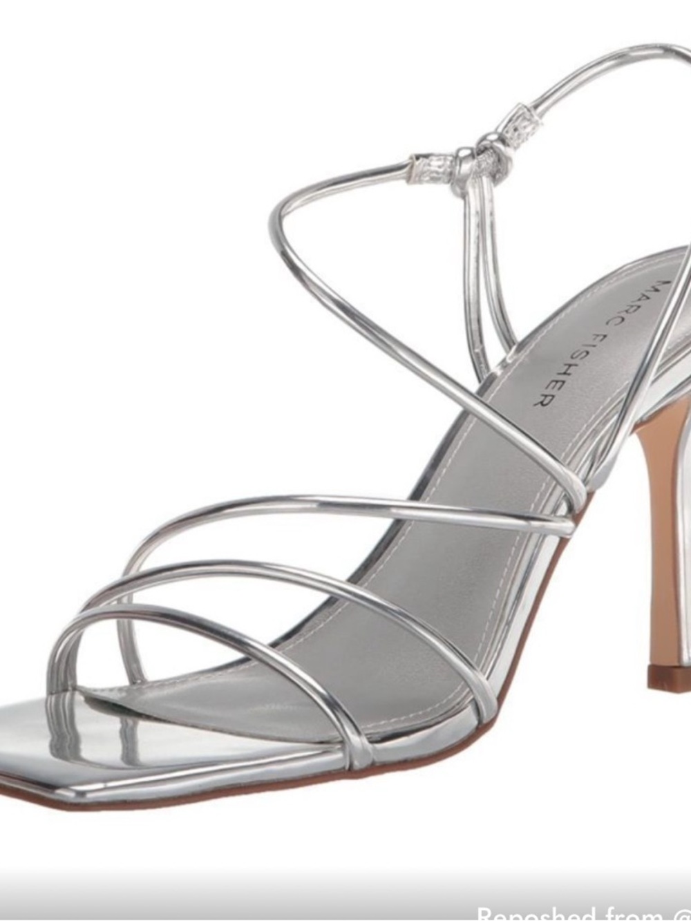 Marc fisher women’s 8.5 silver heels shoes NEW